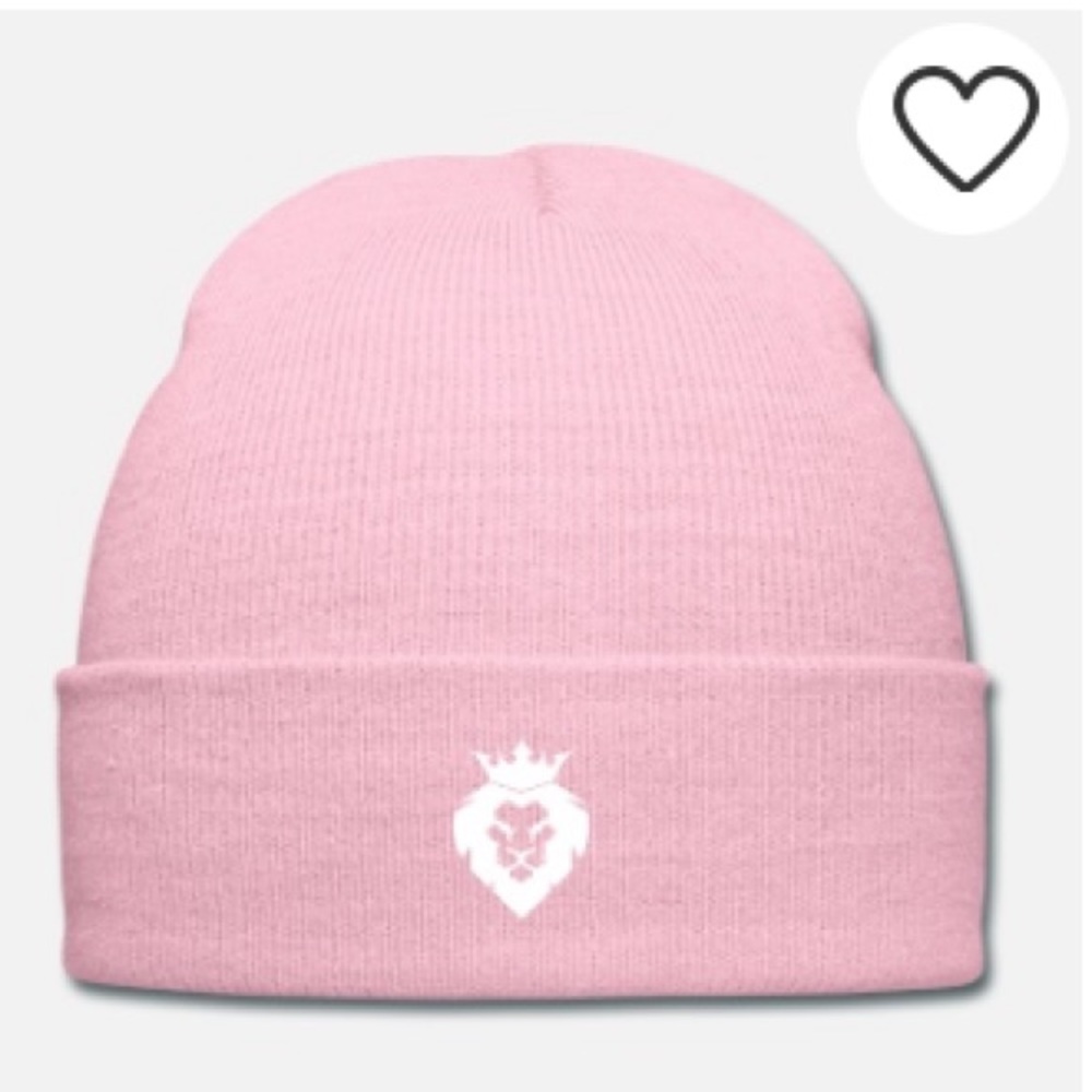 Pink snow hat